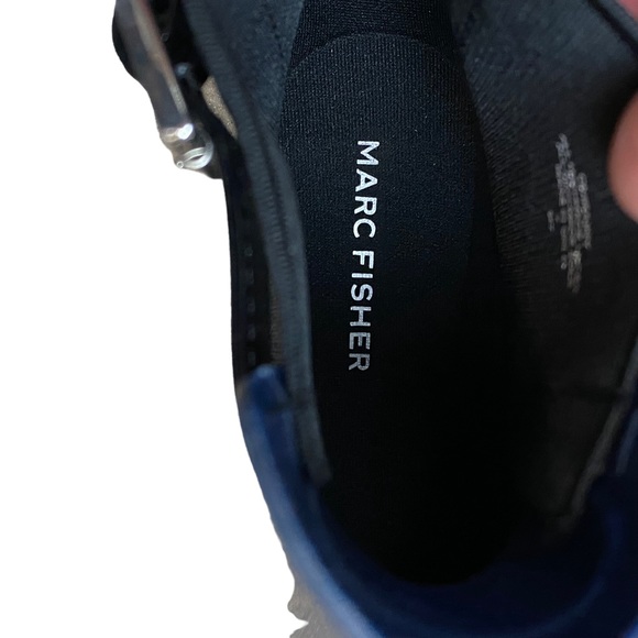 Marc Fisher Rain Boots Ankle Womens Sz 7 Blue - Picture 5 of 6